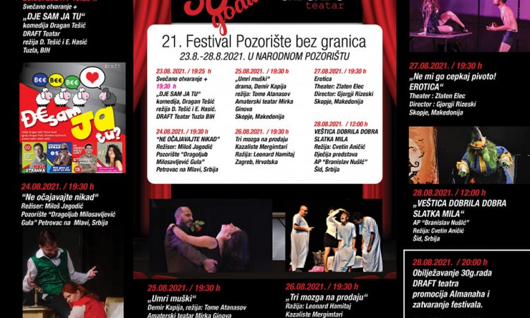 U ponedjeljak počinje 21. izdanje Pozorišta bez granica u Tuzli